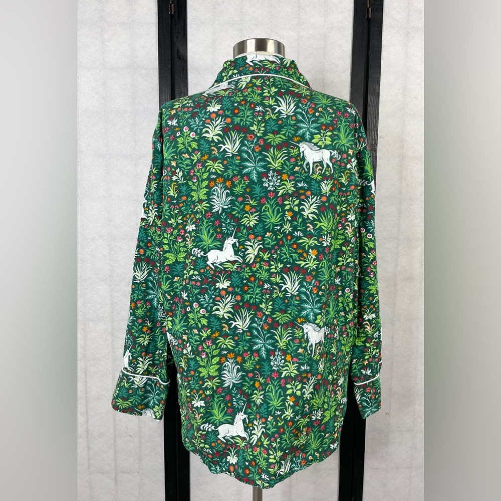 Printfresh Emerald Botanical Pajama Top - image 2